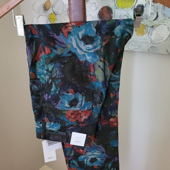 NWT Brax Mary Slim Fit Floral Pants EU36/US 6 - Picture 3 of 11